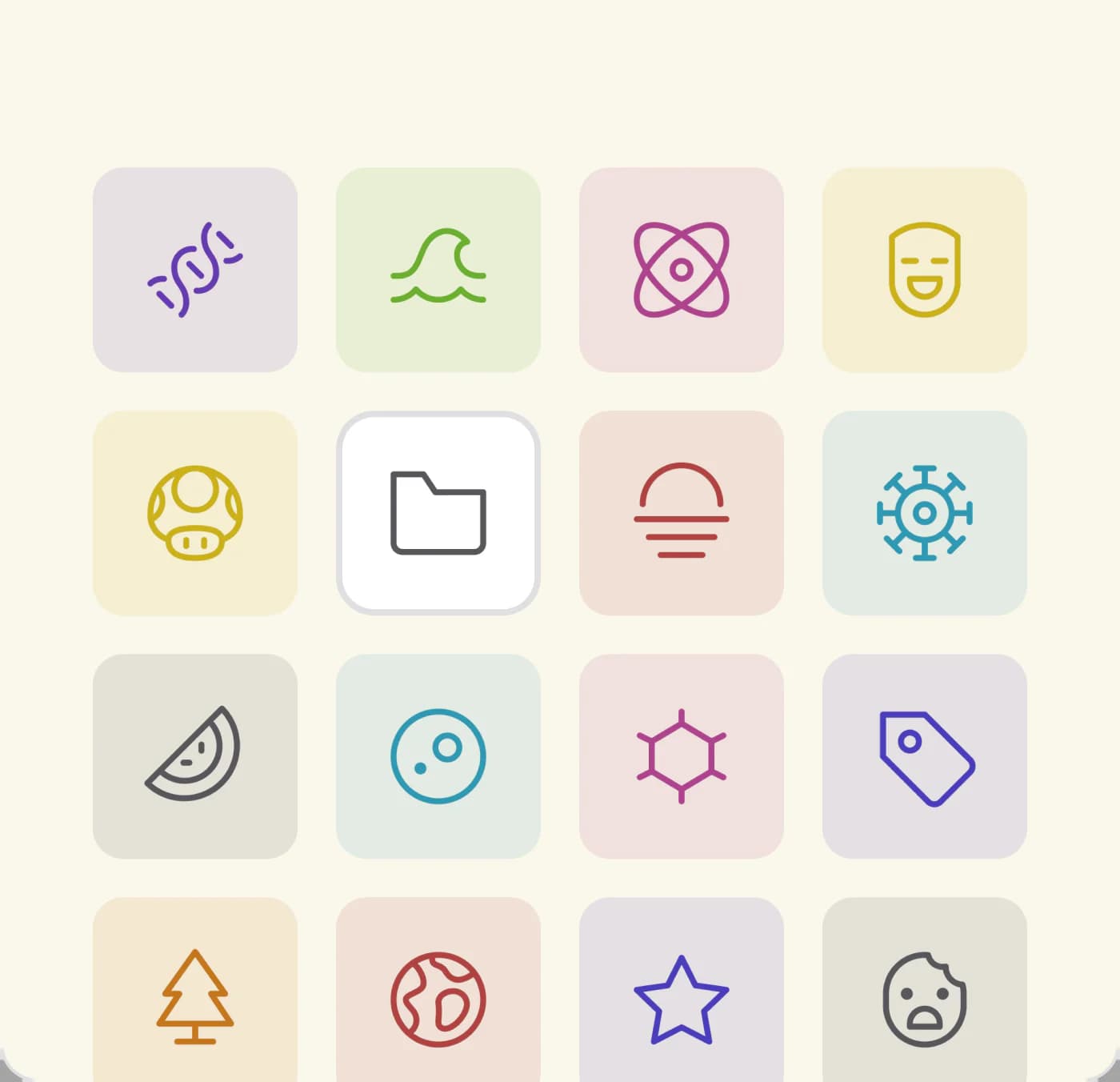 Folder icons