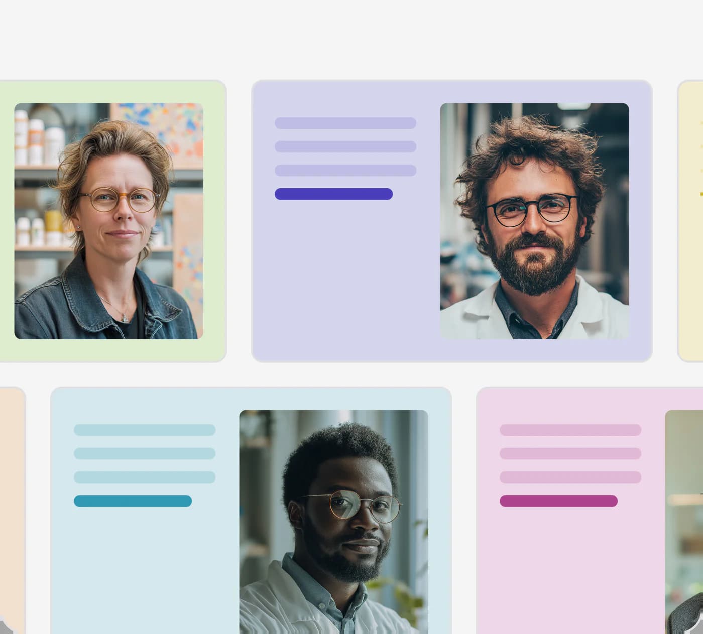 Custom profile cards