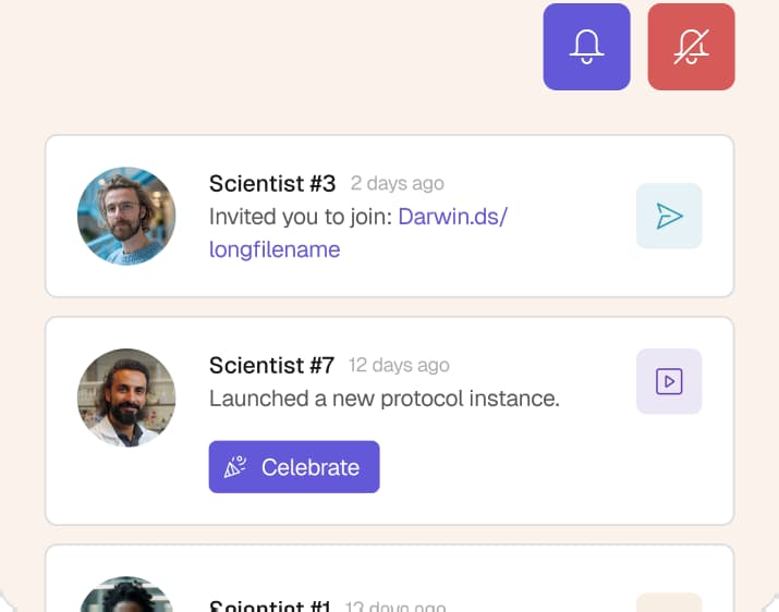 Notification cards